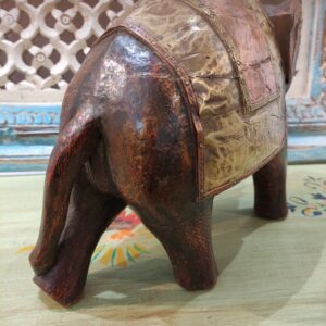 ELEFANTE LEGNO E METALLO GRANDE