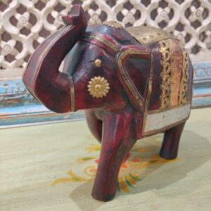 ELEFANTE LEGNO E METALLO PICCOLO