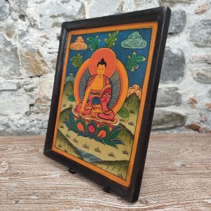 quadro in legno buddha dipinto